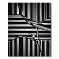 Modern Abstract Monochrome Linear Geometric Rug