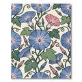 Blue Pink Morning Glory Vine Rug