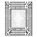 Black and White Geometric Optical Illusion Rug