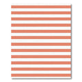 Coral White Stripe Rug