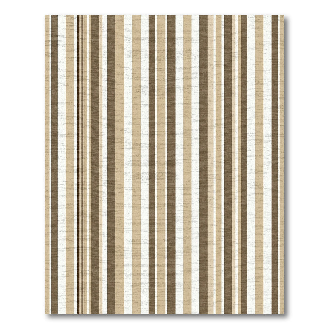 Minimalist Earthy Tone Vertical Stripe Rug
