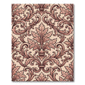 Elegant Pink Acanthus Scroll Rug