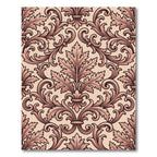 Elegant Pink Acanthus Scroll Rug