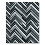 Monochrome Chevron Geometric Angular Art Rug