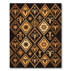 Golden Ram Diamond Celestial Art Rug