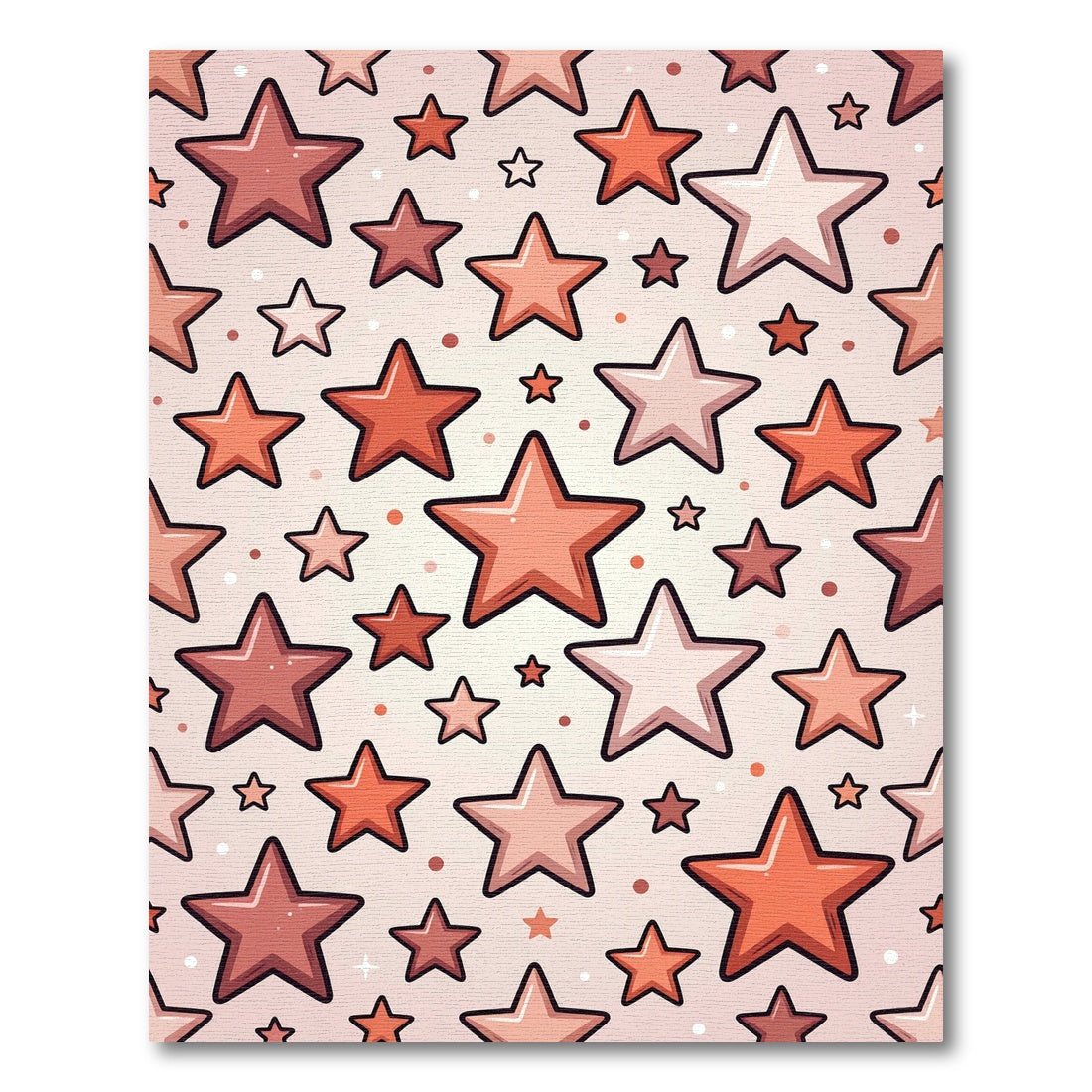 Pink Star Cluster Motley Rug