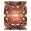 Radiant Coral Starburst Explosion Rug