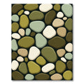 Naturally Rounded Stone Arrangement Rug