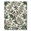 Elegant Cream White Botanical Cherry Blossom Rug