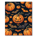 Spooky Jack O Lantern Halloween Night Rug