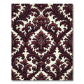 Rich Burgundy Acanthus Leaf Scroll Rug