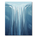 Deep Blue Waterfall Cascade Rug