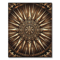 Gilded Bronze Radiant Sunburst Medallion Rug