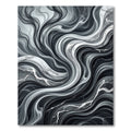 Monochromatic Swirl Marble Waves Rug