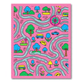 Playful Pink Road Trip Collection Rug
