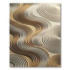 Earthy Toned Rippling Wave Rug