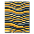 Gold Mustard Slate Wave Surface Rug