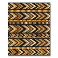 Geometric Ochre Chevron Tribal Earthy Rug