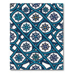 Nautical Blue Compass Rope Interlace Rug