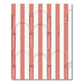 Coral Archway Stripe Architectural Design Rug
