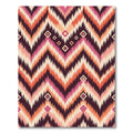 Aubergine Pink Orange Chevron Diamond Pattern Rug