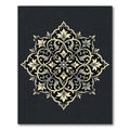 Intricate Ivory Floral Mandala Rug