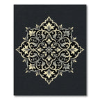 Intricate Ivory Floral Mandala Rug