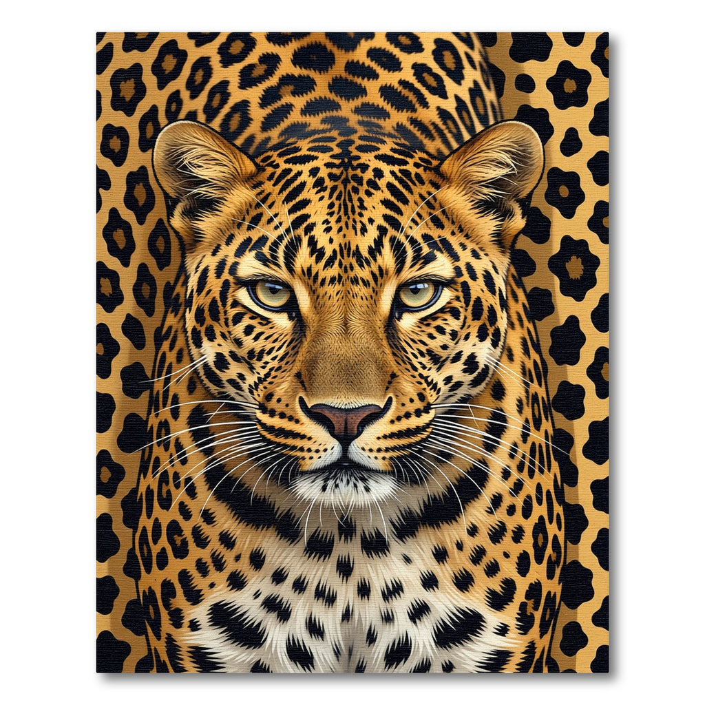 Golden Leopard Spots Exotic Nature Rug