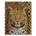 Golden Leopard Spots Exotic Nature Rug