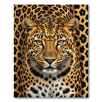 Golden Leopard Spots Exotic Nature Rug