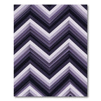 Modern Purple Geometric Zigzag Chevron Rug