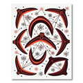 Retro Atomic Boomerang Orbit Rug