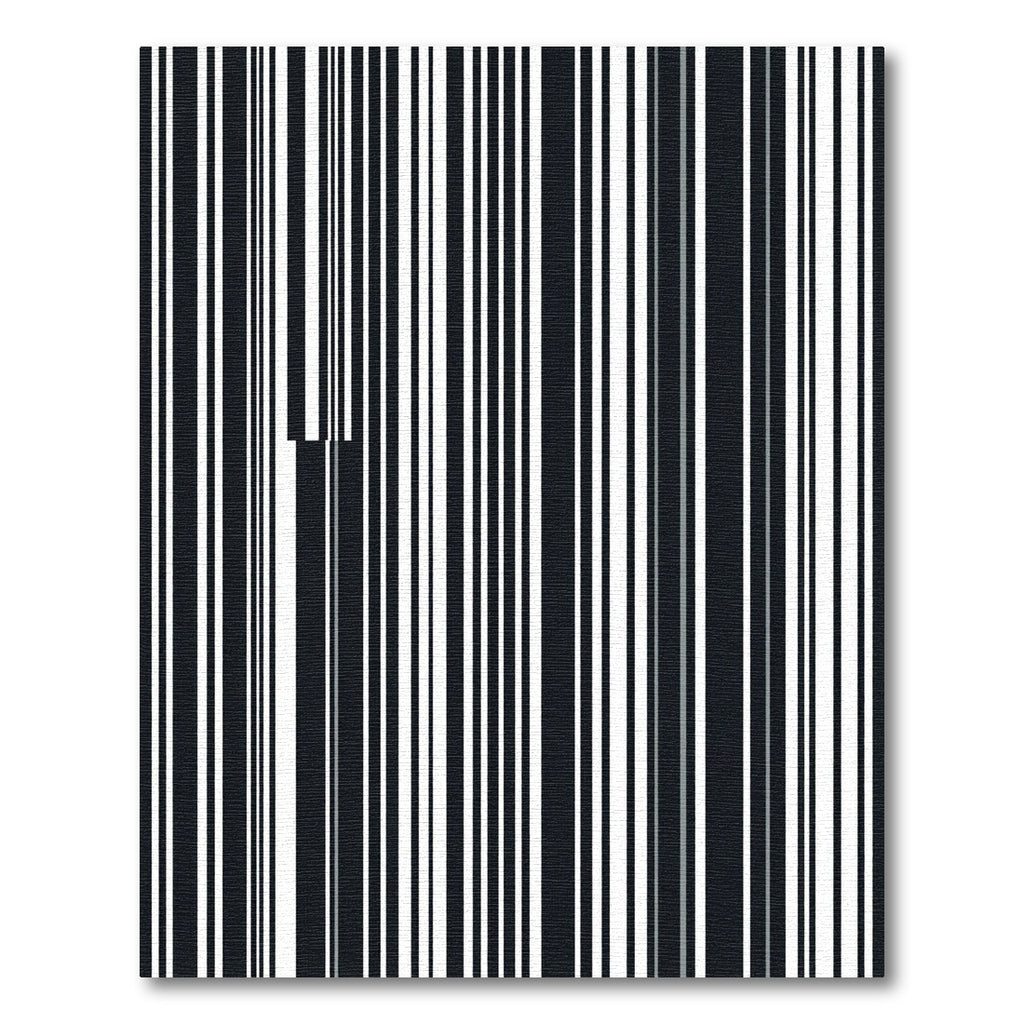 Minimalist Monochrome Vertical Bar Stripe Rug