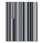 Minimalist Monochrome Vertical Bar Stripe Rug