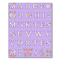 Floral Alphabet Monogram Lavender Rug