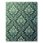 Emerald Floral Damask Medallion Rug