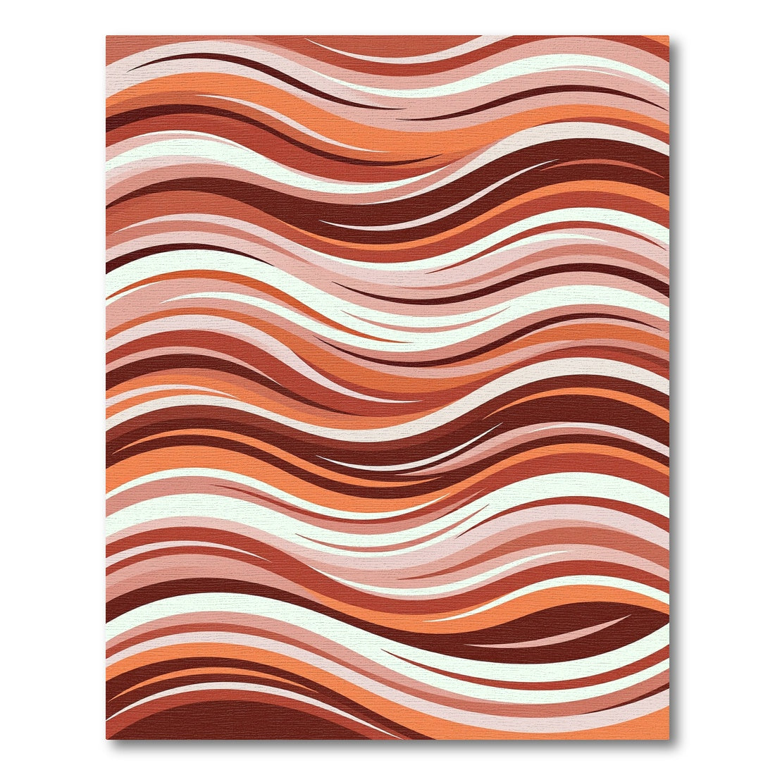 Earthy Wave Ribbon Harmony Rug