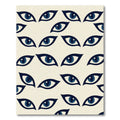 Minimalist Navy Eye Graphic Rug