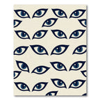 Minimalist Navy Eye Graphic Rug