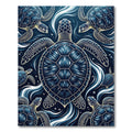 Deep Ocean Sea Turtle Swirl Rug