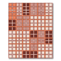 Modern Tonal Earthy Geometric Plaid Rug
