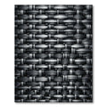 Modern Monochrome Woven Carbon Interlocking Grid Rug