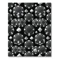 Monochrome Casino Chip Playing Card Suit Rug