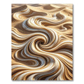 Swirling Marble Dune Abstract Rug