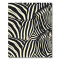 Bold Monochrome Animal Stripe Rug