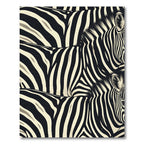 Bold Monochrome Animal Stripe Rug