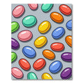 Vibrant Multicolors Pop Art Candy Oval Rug