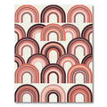 Retro Earthy Tone Rainbow Arch Rug