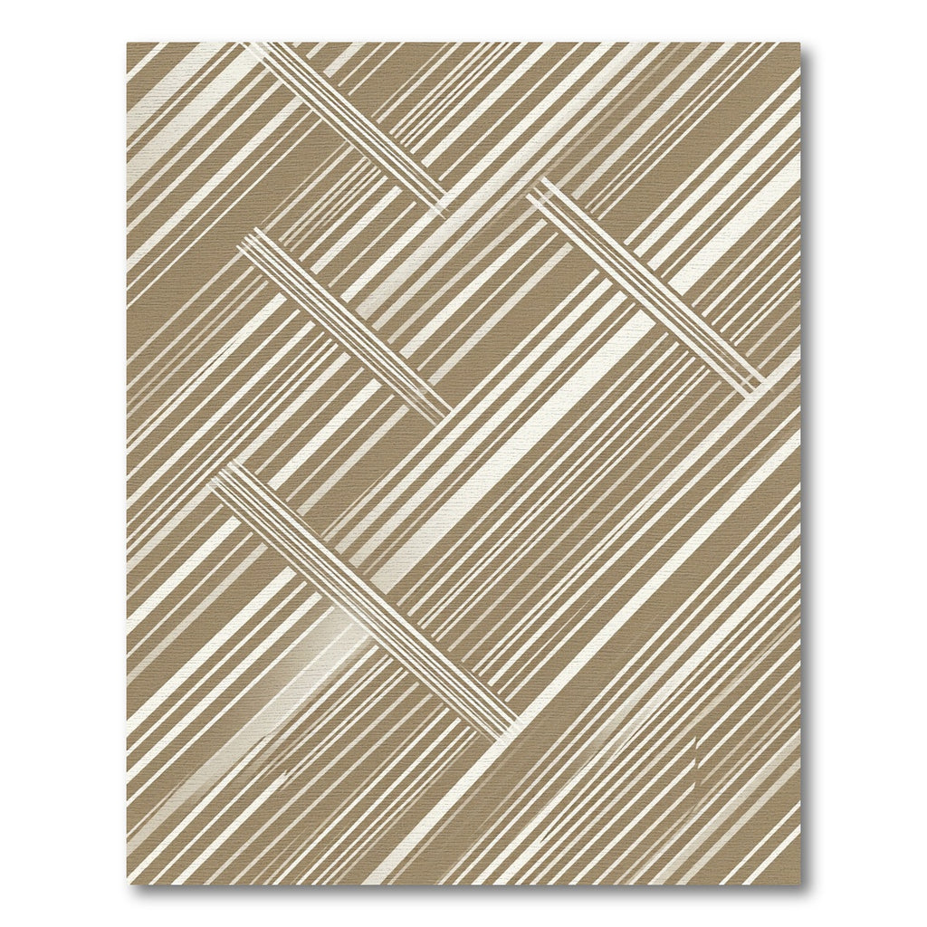 Modern Beige Diagonal Striped Abstract Rug