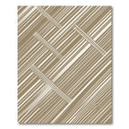 Modern Beige Diagonal Striped Abstract Rug